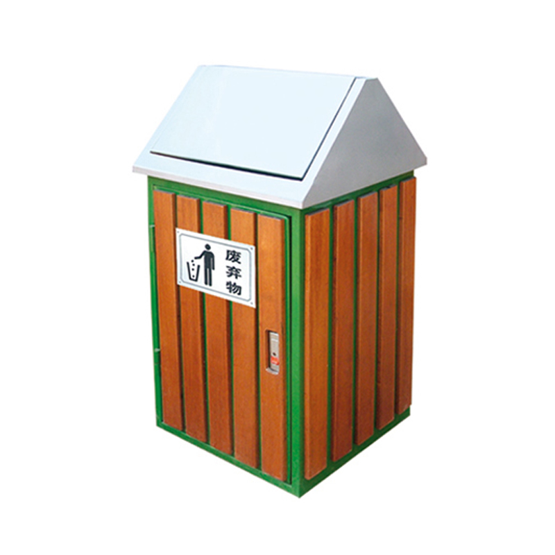 鋼木垃圾桶