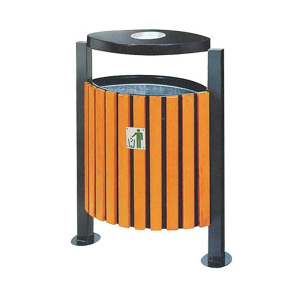 鋼木垃圾桶